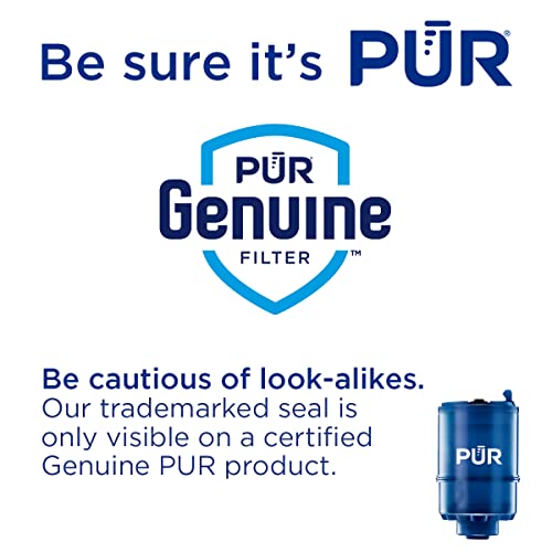 PUR PLUS Horizontal Faucet Mount Water Filtration System with 3-in-1 Lead Reducing Filter for Great-Tasting Filtered Tap Water, Lasts 100 Gallons, Fits Most Kitchen or Bathroom Faucets, Metallic Grey