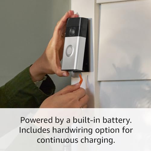 Ring Battery Doorbell | Home or business security with Head-to-Toe Video, Live View with Two-Way Talk, and Motion Detection & Alerts (newest model), Venetian Bronze