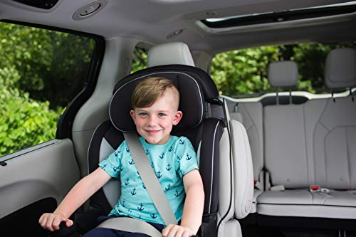 Safety 1st Grand 2-in-1 Booster Car Seat, Converts from High Back to Belt-Positioning Booster, High Back Seat for Kids 40-65, and Belt-Positioning 40-100 Pounds, Black Sparrow