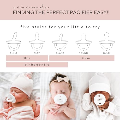 Ryan & Rose Cutie PAT Pacifier Teether (Starter Kit, Blossom)