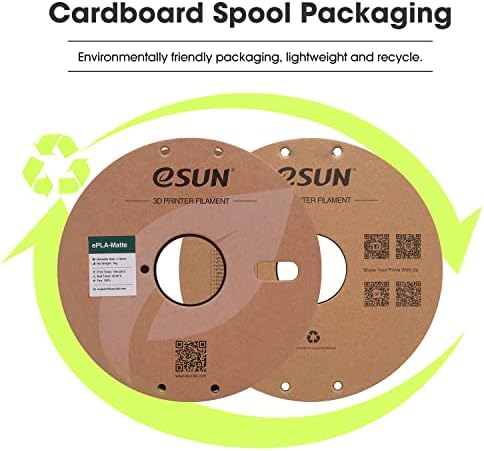 eSUN Matte PLA Filament 1.75mm, Matte 3D Printer PLA Filament, 1KG Spool 3D Printing Filament for 3D Printers, Tangerine