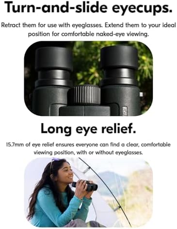 Nikon Prostaff P3 10x30 (16775) Black Binoculars Bundle with Lens Pen, and Cloth - High Powered Compact Adult Binoculars for Hunting, Bird Watching, and Hiking Essentials, Zoom Lightweight Travel
