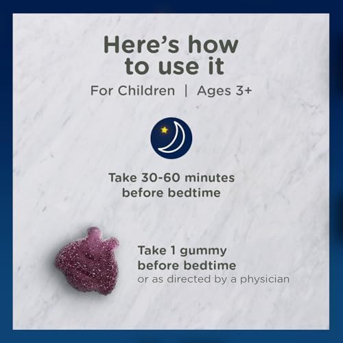 Zarbee's Children's Sleep Gummies with Melatonin, Non-Habit Forming Children's Sleep Gummies Work with Natural Sleep Cycles to Promote Peaceful Sleep, Drug-Free, Natural Strawberry, 60 ct (Pack of 2)
