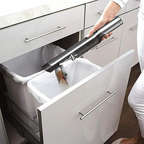 Shark WV201 WANDVAC Handheld Vacuum Lightweight at 1.4 Pounds with Powerful Suction, Charging Dock, Single Touch Empty and Detachable Dust Cup (WV201BLK Black) (Renewed)