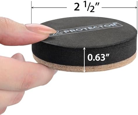 Felt Furniture Sliders Hardwood Floors X-PROTECTOR β 24 PCS 2 1/2 inch Furniture Sliders β Heavy Duty Felt Sliders Hard Surfaces β Move Your Furniture Easily & Safely!