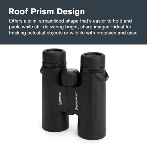 Celestron - Outland X 10x42 Binoculars – Ideal for Birding and Outdoors – 42mm Objective Lenses – 5.5° Field of View – BaK-4 Prisms – Multi-Coated – Waterproof and Fogproof