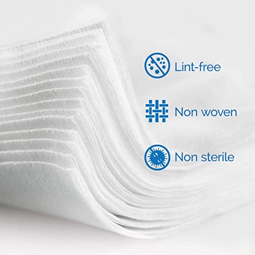 JMU 4000 4x4 Gauze Pads, 4-Ply Non Woven Gauze Sponges, Non-Sterile Gauze All Purpose Gauze