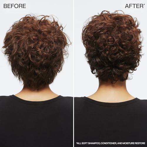 Redken All Soft Shampoo - Moisturizes & Hydrates Dry Hair, Softens & Adds Shine, With Argan Oil, Safe For Color-Treated Hair