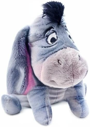 DISNEY STORE Official Eeyore Medium Soft Toy for Kids, Cuddly Character with Fuzzy Texture and Embroidered Details, Floppy Ears and Tail, Disney Plushy Suitable for All Ages.