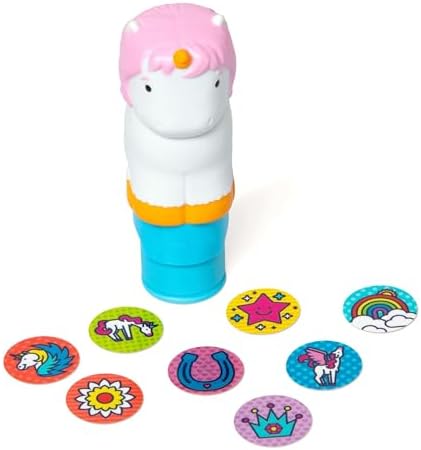 Melissa & Doug Sticker Wow!™ Unicorn Bundle: 24-Page Activity Book, Refillable Sticker Stamper, Mini Pad, 500 Stickers, Arts and Crafts for Kids Ages 3+