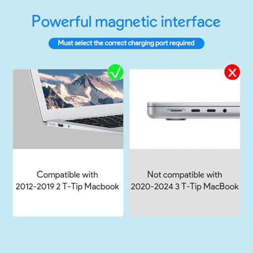 85W Mac Book Pro Charger, Replacement AC 85w 2T-Tip Connector Power Adapter,Laptop Charger Compatible with MacBook pro & Mac Book Pro 13 inch-15 inch Retina After Mid 2012