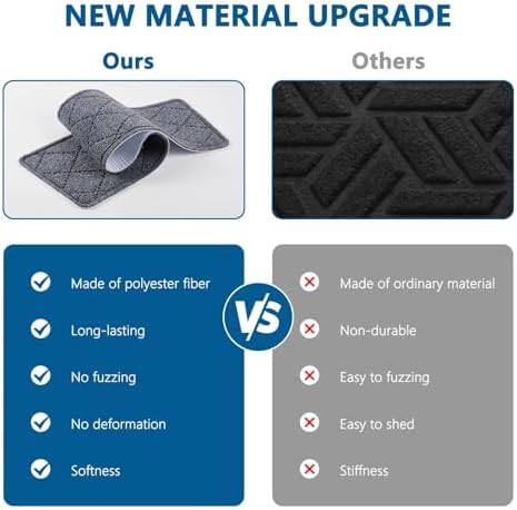 Stair Treads for Wooden Steps Indoor, 15 Pack 8" X 30" Non Slip Carpet Stair Treads with Reusable Adhesive for Kids Elders and Dogs, Surface Polyester TPR Backing Stair Runner Rugs, Dark Grey