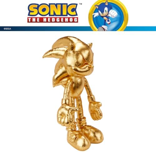 Franco Sonic The Hedgehog Anime 24K Gold Kids Bedding Super Soft Plush Cuddle Pillow Buddy, One Size, (Officially Licensed Product)
