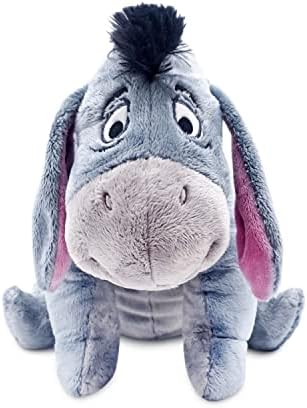 DISNEY STORE Official Eeyore Medium Soft Toy for Kids, Cuddly Character with Fuzzy Texture and Embroidered Details, Floppy Ears and Tail, Disney Plushy Suitable for All Ages.