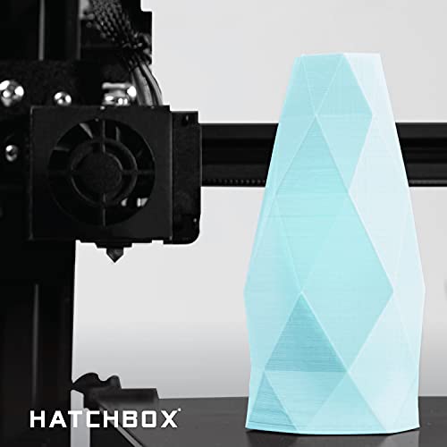 HATCHBOX 1.75mm Baby Blue PLA 3D Printer Filament, 1 KG Spool, Dimensional Accuracy +/- 0.03 mm, 3D Printing Filament