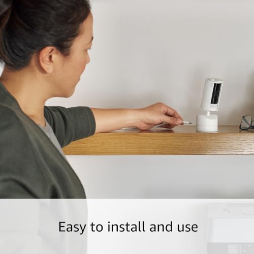 Ring Pan-Tilt Indoor Cam | See all around your home or business with 360° pan coverage, HD video, plus Two-Way Talk (2024 release) | White
