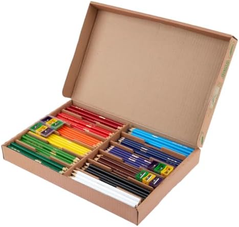 Crayola Colored Pencils Classpack (240ct), Must Have Classroom Supplies for Teachers, Bulk Colored Pencils for School, 12 Colors, Back to School Essentials