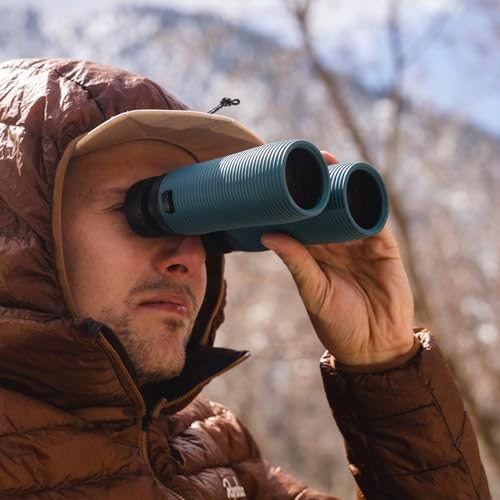 Nocs Provisions Pro Issue 8x42 Compact Fogproof Waterproof Binoculars for Adults & Kids, 8X Magnification, Wide View Multi-Coated Lenses for Bird Watching, Hunting & Stargazing- Harbor Blue