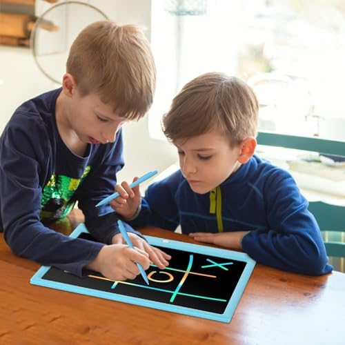 EooCoo Toys for Ages 4-8, Drawing Board, 15 Inch LCD Writing Tablet, Electronic Drawing Tablet, Boy Birthday Gift, Kids Toys, Drawing Pad Learning Games, Kids Travel Essential