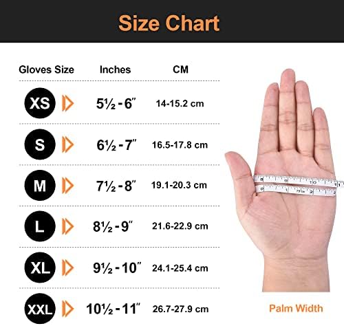 TitanFlex Thor Grip Heavy Duty Industrial Orange Nitrile Gloves with Raised Diamond Texture, 8-mil, Latex Free, Powder Free