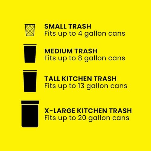 Glad Tall Kitchen Drawstring Trash Bags - Odorshield 13 Gallon White Trash Bag, Febreze Fresh Clean, 110 Count