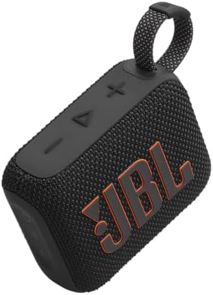 JBL Go 4 - Ultra-Portable, Waterproof and Dustproof Bluetooth Speaker, Big Pro Sound with Punchy bass, 7-Hour Built-in Battery, Made in Part with Recycled Materials (Black)
