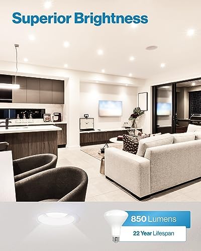 Sunco 12 Pack BR30 Light Bulbs LED, Recessed Can Light Bulbs, Indoor Flood Bulb, 850 LM, 11W (65W Equivalent), 4000K Cool White, Dimmable, E26 Base, for Home, Kitchen, Bedroom UL.