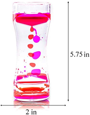 Super Z Outlet Liquid Motion Bubbler for Sensory Play, Fidget Toy, Children Activity, Desk Top, Assorted Colors (4 Pack)
