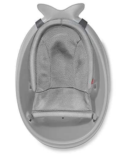 Skip Hop Infant Bath Tub 3-Stage Grow With Baby Smart Sling MOBY Bathtub Grey Age 0+