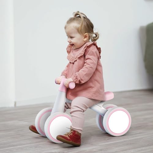 SEREED Baby Balance Bike for 1 Year Old Boys Girls 12-24 Month Toddler Balance Bike, 4 Wheels Toddler First Bike, First Birthday Gifts