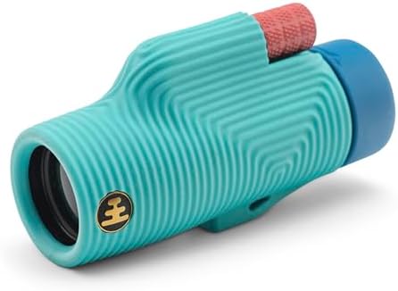 Nocs Provisions Zoom Tube 8x32 Monocular, 8X Magnification Telescope, Bak4 Prism, Wide Field of View for Bird Watching, Backpacking & Wildlife Viewing - Tahitian Blue