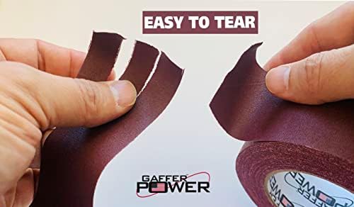 Gaffer Power Gaffers Tape 2 Inch | Deep Rich Burgundy | USA Made Quality | Leaves No Residue