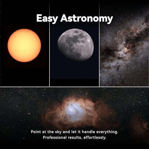 Dwarf 3 Smart Telescope - Portable, Capture Astronomy/Wildlife/Panorama, EQ Mode, Cloud Processing, 4K Auto-Tracking, Ultra-Light 3lb, Suits All Ages