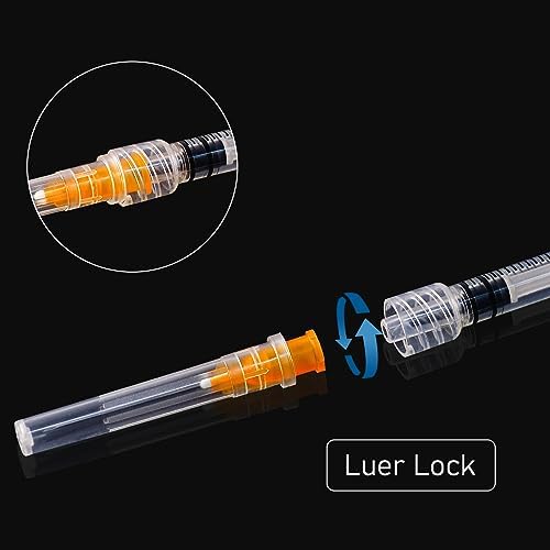 1ml 25G 1inch Syringe with Needle, Sterile Disposable Packaging. (100)