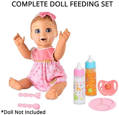 fash n kolor My Sweet Baby Disappearing Doll Feeding Set | Baby Care 6 Piece Doll Feeding Set (13 Pc Set)
