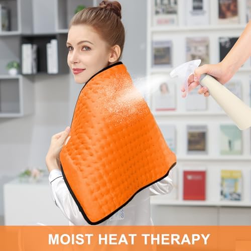 Heating Pad,Electric Heating Pads for Back,Hot Heated Pad for Abdomen,Shoulder,Knee,Multiple Temp and Auto Shut Off