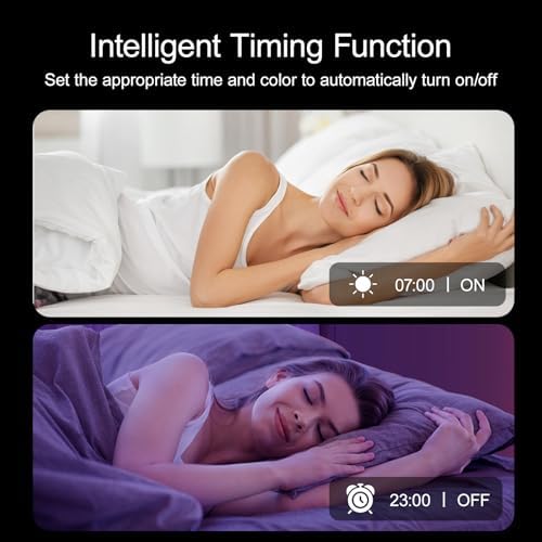 Led Lights for Bedroom 200 FT (2 Rolls 100 FT), with Remote and Application Control RGB Color Changing LED Strip Lights, Music Synchronization, Used for Room, Family, Party Decoration