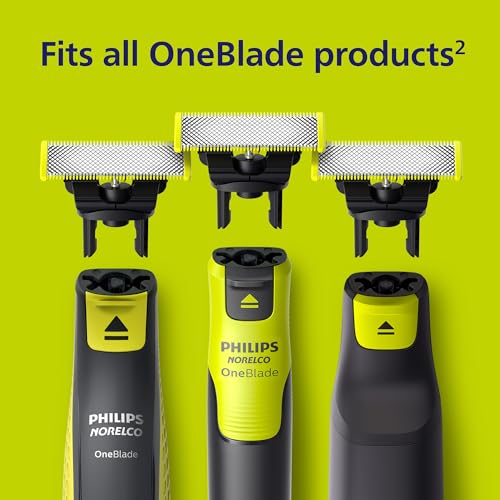 Philips Norelco OneBlade 360 Blades, Genuine Replacement Blades for OneBlade Electric Shaver and Trimmer, 4 Pack, QP440/80