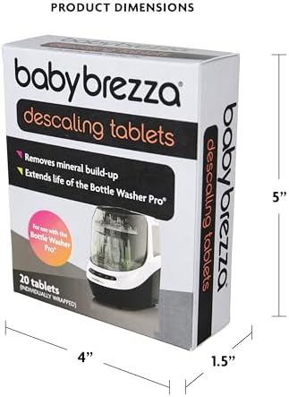 Baby Brezza Descaling Tablets Bottle Washer Pro and ALL BRANDS of Bottle Washers