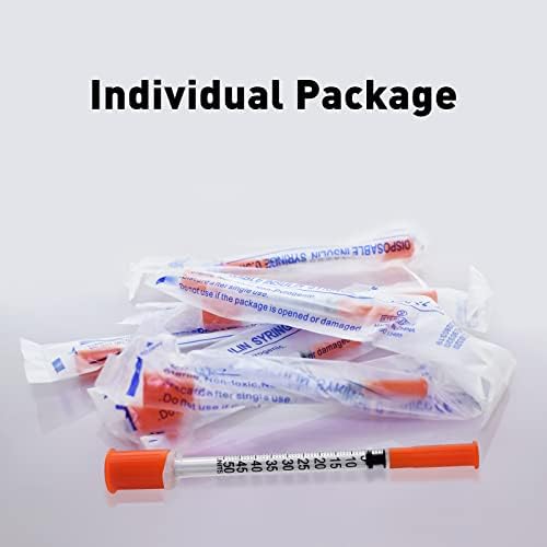 Knixxo U-100 0.5cc with 30 Gauge 5/16 inch Syringe, Individually Sealed 100 Pack