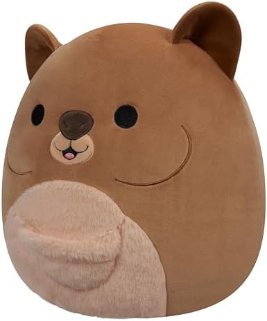 Squishmallows Original 12-Inch Quito Brown Quokka with Fuzzy Belly - Official Jazwares Plush
