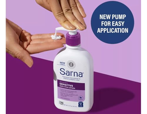 Vanicream Gentle Body Wash -12 fl oz & Sarna Sensitive Anti-Itch Lotion for Dry Skin - 7.5 Fl Oz Bundle