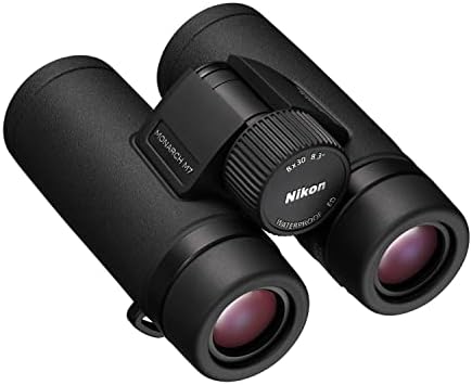 Nikon Monarch M7 8x30 Binocular | Waterproof, fogproof, Rubber-Armored Compact Binocular with ED Glass, Wide Field of View, Oil & Water Repellent Coating, Locking Diopter | Official Nikon USA Model