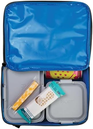 PackIt Freezable Classic Lunch Box, Black, Built with EcoFreeze® Technology, Collapsible, Reusable, Zip Closure With Zip Front Pocket and Buckle Handle, Designed for Fresh Lunches
