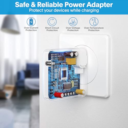 Mac Book Pro Charger - 118W USB C Fast Charger Power Adapter Compatible with MacBook Pro/MacBook Air 16 15 14 13 Inch, M1 M2 M3 M4, New iPad Pro and All USB C Device, Charge Cable 6.6ft