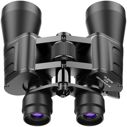 10-30x50 High Power Military Zoom Binoculars for Adults, Low Light Night Vision/Daily Waterproof / BAK7 Prism/FMC Lens, HD Professional Binoculars for Bird Watching, Hunting, Outdoor, Hiking.