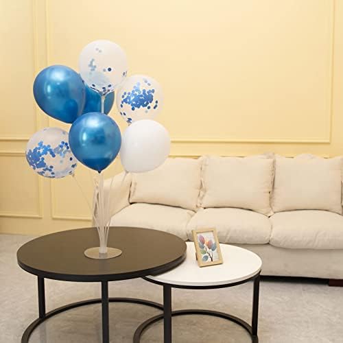 Blue Balloon Stand Centerpiece Table Decorations for Men's Birthday Father's Day Retirement Graduation Decorations Class of 2025(Blue set4)
