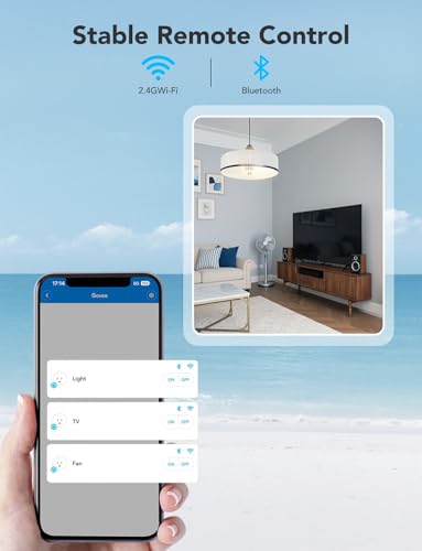 Govee Smart Plug, WiFi Plugs Work with Alexa & Google Assistant, Smart Outlet with Timer & Group Controller, WiFi Outlet for Home, No Hub Required, ETL & FCC Certified, 2.4G WiFi Only, 4 Pack