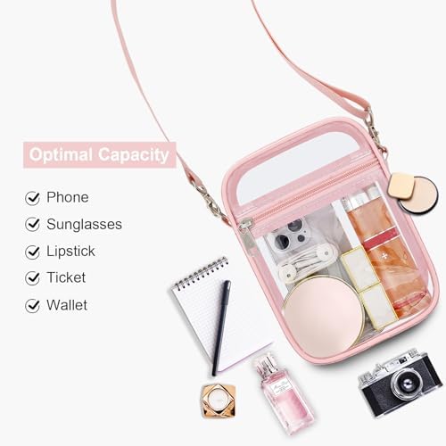 USPECLARE Clear Purse Stadium Approved CrossBody Bag for Men and Women