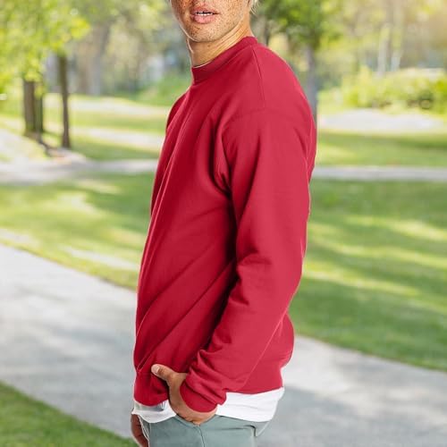 Hanes Men's EcoSmart Fleece, Pullover Crewneck Sweatshirt, 1 or 2 Pack